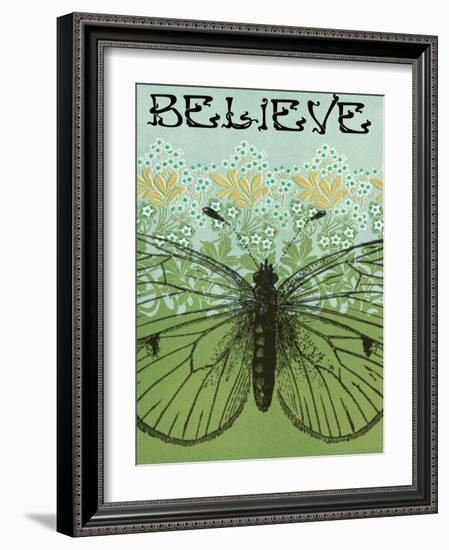 Believe Butterfly-Ricki Mountain-Framed Art Print