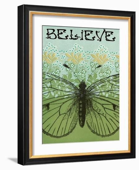 Believe Butterfly-Ricki Mountain-Framed Art Print