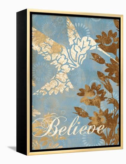 Believe Silhouette-Piper Ballantyne-Framed Stretched Canvas