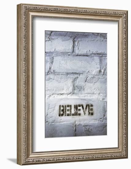 Believe Word-Yury Zap-Framed Photographic Print