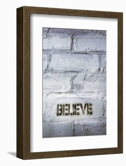 Believe Word-Yury Zap-Framed Photographic Print