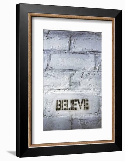 Believe Word-Yury Zap-Framed Photographic Print