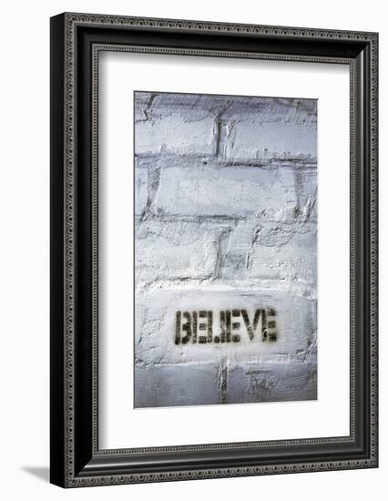 Believe Word-Yury Zap-Framed Photographic Print