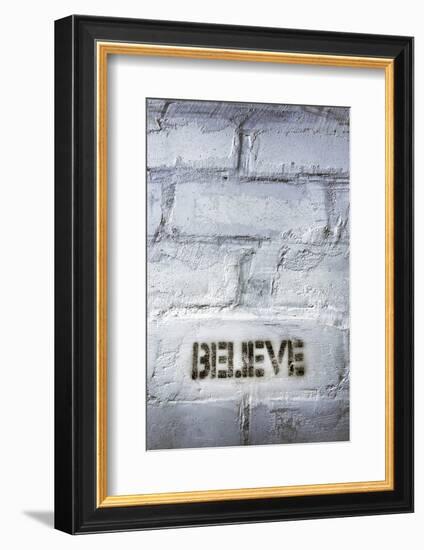 Believe Word-Yury Zap-Framed Photographic Print