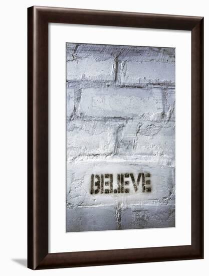 Believe Word-Yury Zap-Framed Photographic Print