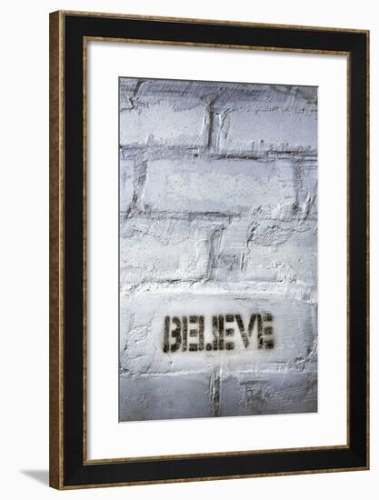 Believe Word-Yury Zap-Framed Photographic Print