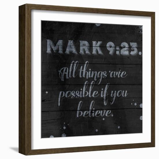 Believe-Jace Grey-Framed Art Print