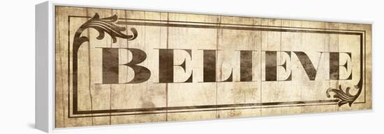 Believe-Jace Grey-Framed Stretched Canvas