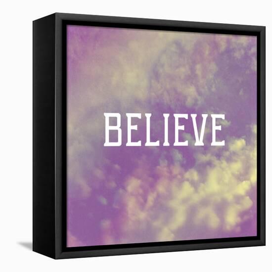 Believe-Vintage Skies-Framed Premier Image Canvas