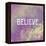 Believe-Vintage Skies-Framed Premier Image Canvas