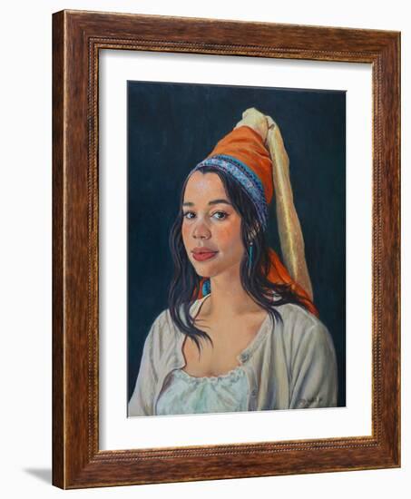 Belinda 2021 (oil on canvas)-Tilly Willis-Framed Giclee Print