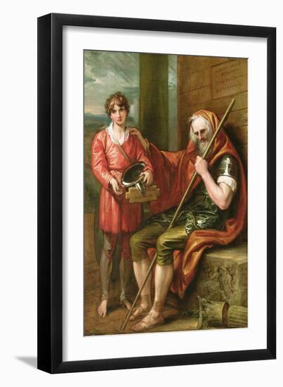 Belisarius and the Boy, 1802 (Oil on Canvas)-Benjamin West-Framed Giclee Print