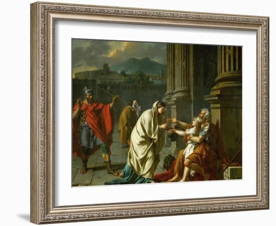 Belisarius Begging for Alms-Jacques-Louis David-Framed Giclee Print