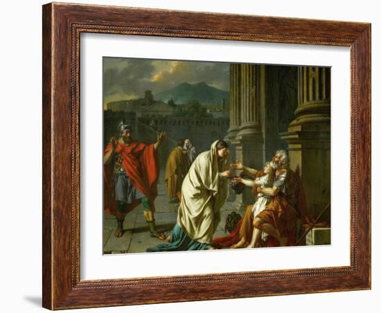 Belisarius Begging for Alms-Jacques-Louis David-Framed Giclee Print