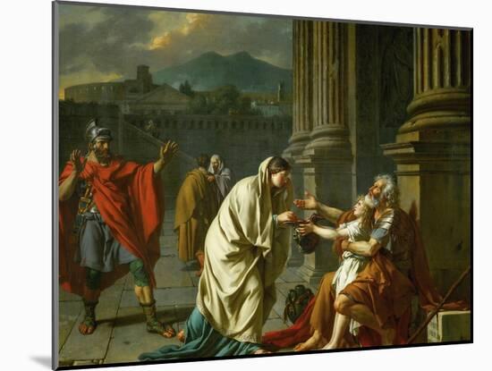 Belisarius Begging for Alms-Jacques-Louis David-Mounted Giclee Print