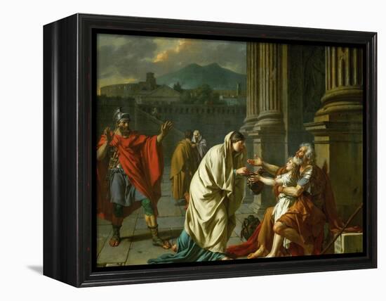 Belisarius Begging for Alms-Jacques-Louis David-Framed Premier Image Canvas