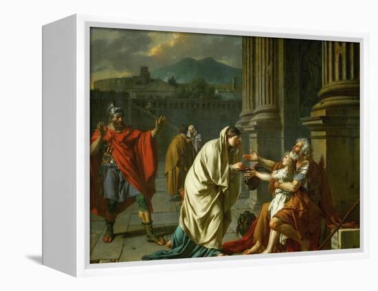 Belisarius Begging for Alms-Jacques-Louis David-Framed Premier Image Canvas