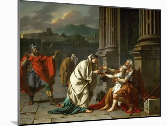 Belisarius Begging for Alms-Jacques Louis David-Mounted Giclee Print