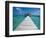 Belize, Ambergris Caye, San Pedro, Ramons Village Resort Pier and Palapa-Jane Sweeney-Framed Photographic Print