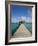 Belize, Ambergris Caye, San Pedro, Ramons Village Resort Pier and Palapa-Jane Sweeney-Framed Photographic Print