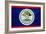 Belize Flag Design with Wood Patterning - Flags of the World Series-Philippe Hugonnard-Framed Art Print