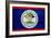 Belize Flag Design with Wood Patterning - Flags of the World Series-Philippe Hugonnard-Framed Art Print