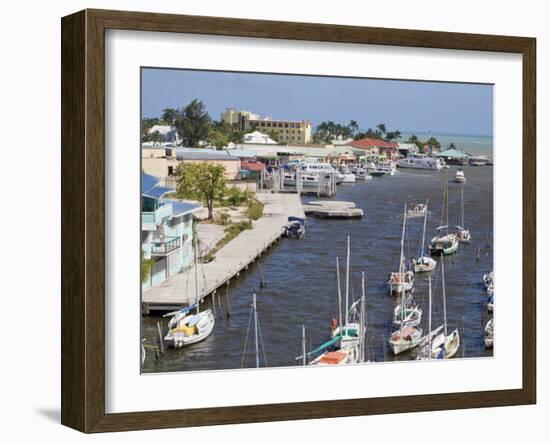 Belize Harbour, Belize City, Belize, Central America-Jane Sweeney-Framed Photographic Print