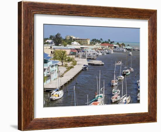 Belize Harbour, Belize City, Belize, Central America-Jane Sweeney-Framed Photographic Print