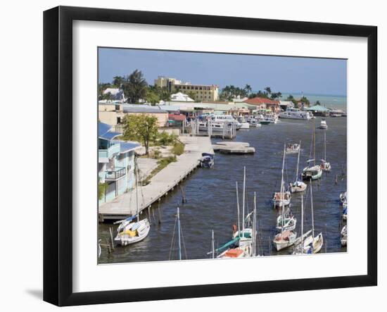 Belize Harbour, Belize City, Belize, Central America-Jane Sweeney-Framed Photographic Print