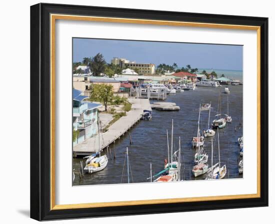 Belize Harbour, Belize City, Belize, Central America-Jane Sweeney-Framed Photographic Print