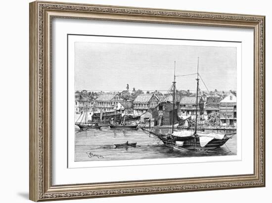 Belize, View Taken from the Harbour, C1890-Maynard-Framed Premium Giclee Print