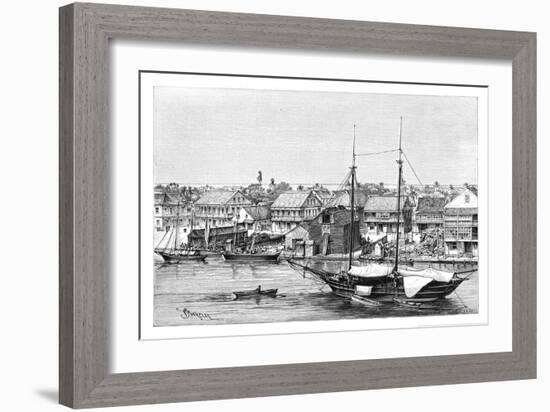 Belize, View Taken from the Harbour, C1890-Maynard-Framed Premium Giclee Print