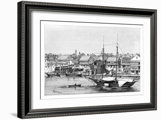 Belize, View Taken from the Harbour, C1890-Maynard-Framed Premium Giclee Print