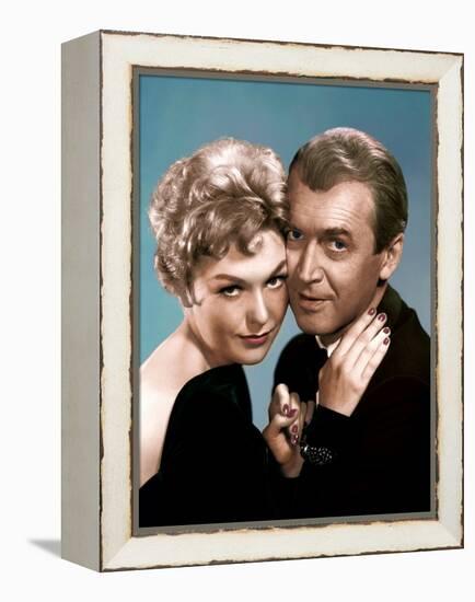 BELL, BOOK AND CANDLE, 1958 directed by RICHARD QUINE Kim Novak and James Stewart (photo)-null-Framed Stretched Canvas