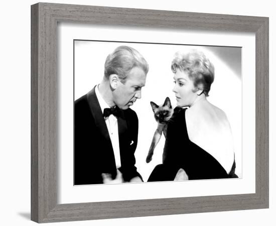 Bell, Book, and Candle, James Stewart, Kim Novak, 1958-null-Framed Photo