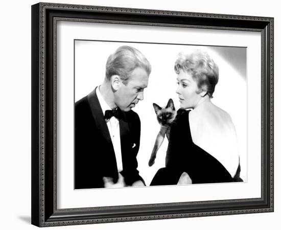 Bell, Book, and Candle, James Stewart, Kim Novak, 1958-null-Framed Photo