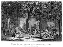 Hindu Fakirs Practising their Superstitious Rites under the Banyan Tree-Bell-Premier Image Canvas