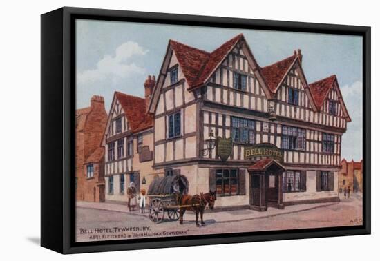 Bell Hotel, Tewkesbury, Abel Fletcher's in "John Halifax Gentleman"-Alfred Robert Quinton-Framed Premier Image Canvas