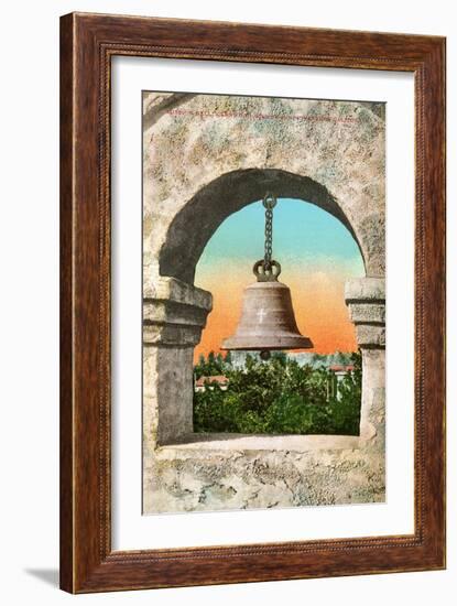 Bell, Mission Inn, Riverside, California-null-Framed Art Print