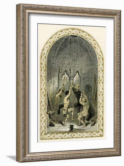 Bell ringers - illustration by Birket Foster-Myles Birket Foster-Framed Giclee Print