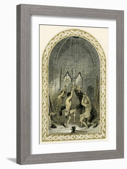 Bell ringers - illustration by Birket Foster-Myles Birket Foster-Framed Giclee Print