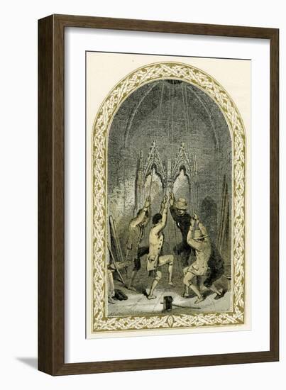 Bell ringers - illustration by Birket Foster-Myles Birket Foster-Framed Giclee Print