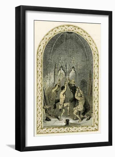 Bell ringers - illustration by Birket Foster-Myles Birket Foster-Framed Giclee Print