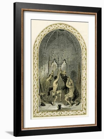 Bell ringers - illustration by Birket Foster-Myles Birket Foster-Framed Giclee Print