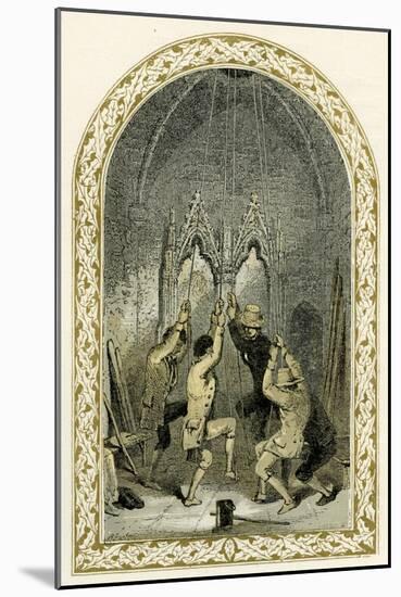Bell ringers - illustration by Birket Foster-Myles Birket Foster-Mounted Giclee Print