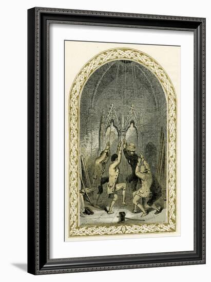 Bell ringers - illustration by Birket Foster-Myles Birket Foster-Framed Giclee Print