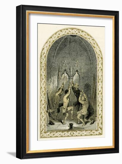 Bell ringers - illustration by Birket Foster-Myles Birket Foster-Framed Giclee Print