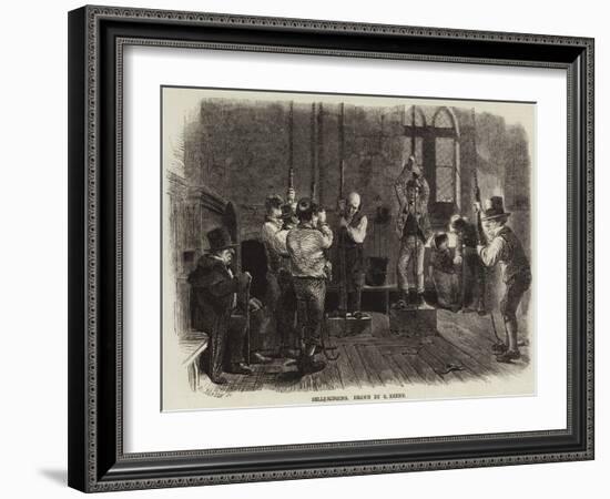 Bell-Ringing-Charles Keene-Framed Giclee Print