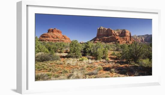 Bell Rock, Courthouse Butte, Bell Rock Trail, Sedona, Arizona, Usa-Rainer Mirau-Framed Photographic Print