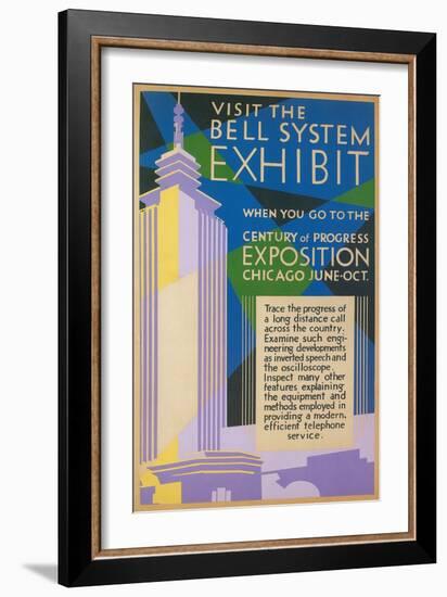 Bell System Exhibit, Chicago World's Fair-null-Framed Art Print